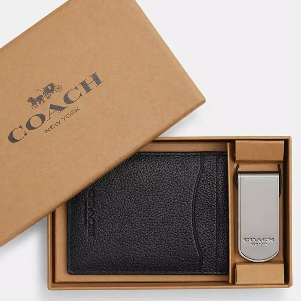 ❤️ Coach Boxed 3 In 1 Card Case Gift Set